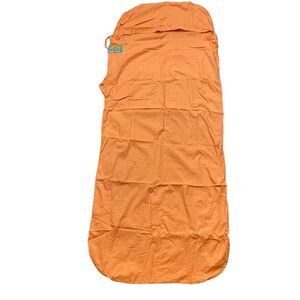 Vintage Kids Cocoon Brand Cotton‎ TravelSheet Orange with Cotton Stuff Sack